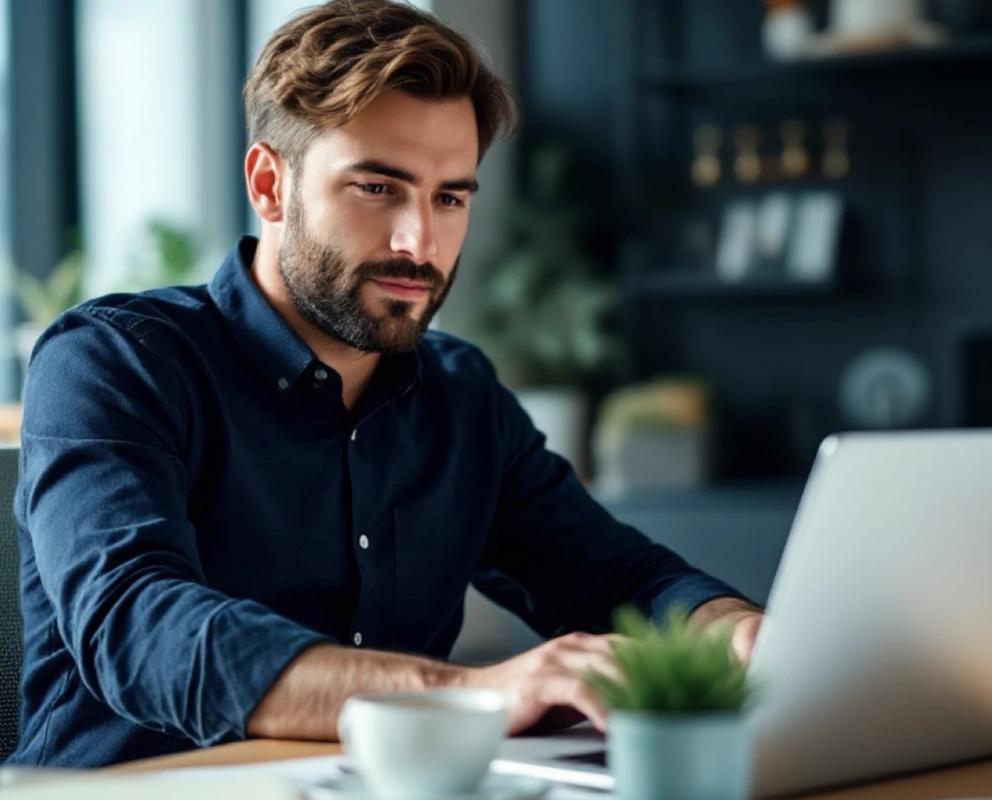 A businessman calculates the cost of opening a company in the UAE